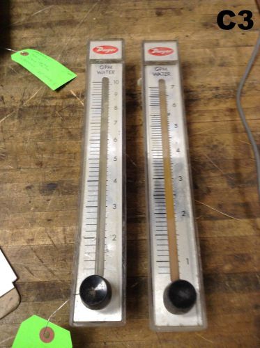 Lot of 2  dwyer gpm water flow meter series rmc cat no rmc-145-ssv 0-10 range for sale