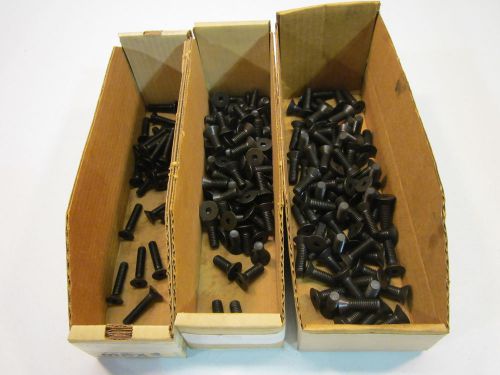 Flat-head bolts, socket cap screws-5/16 &amp; 3/8 inch, black oxide alloy steel for sale