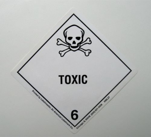 TOXIC WARNING STICKER caution danger car logo skull Sign decal logo SAFETY label