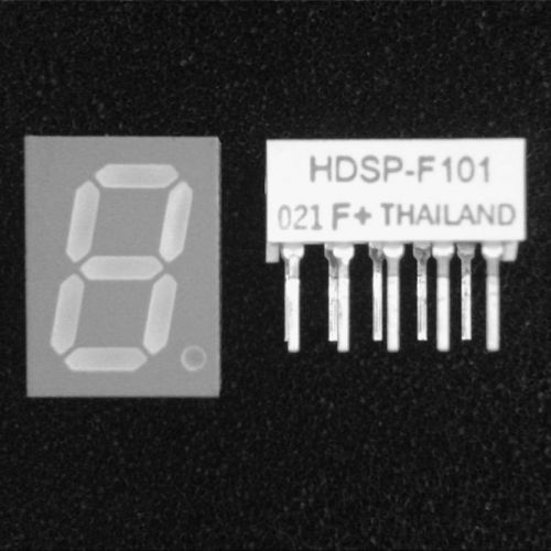 (1) Agilent Avago HDSP-F101 RED 7-segment common anode LED display - US Seller