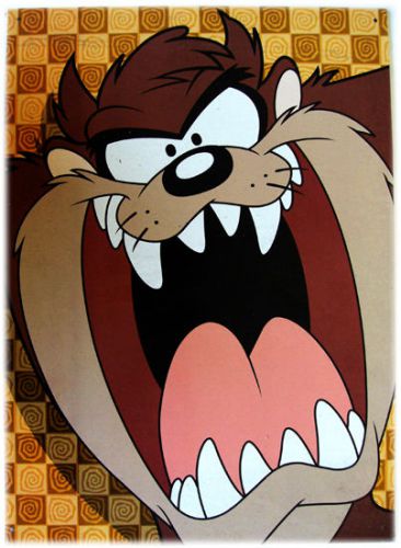 Taz tasmanian devil looney tunes cartoon classic metal sign for sale