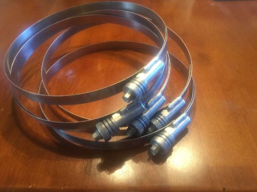 Extra Large Band/Hose Clamp/Stainless NOS/LOT OF 5