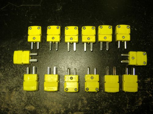 14 mini type k thermocouple male jack connector (s) for sale