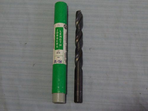 NOS Precision High Speed Steel Drill Bit 35/64&#034; R10 Jobbers Length Strt Shank