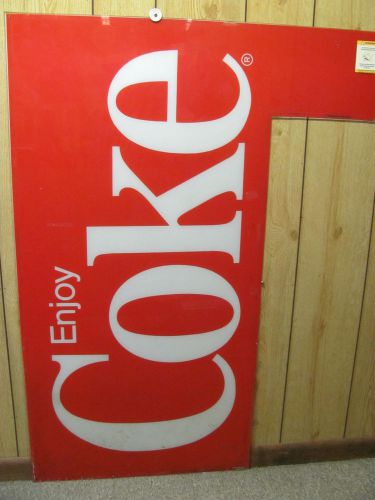 SIGN Coca Cola sign for Dixie Narco can drink machine