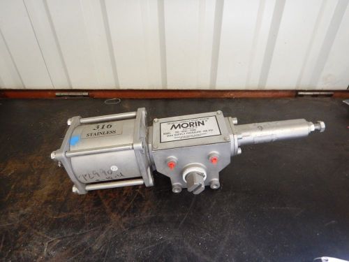 New morin 79s pneumatic / hydraulicrotary actuator 160 psi 316 stainless ss for sale