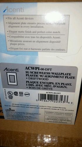 Acenti ACWP1-00-DFT 1 GANG WALLPLATE DRIFTWOOD lot of 10