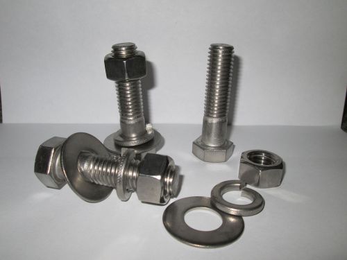 3 x 304 Stainless Steel Nut Bolt and Washer