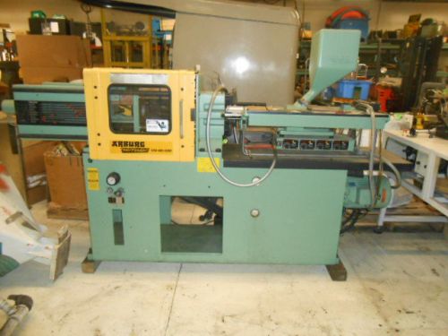 1982 arburg allrounder 170-90-200 injection molding machine, 20 ton, control cab for sale