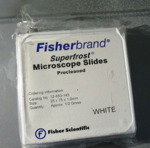 Fisherbrand Superfrost  Microscope Slides, Precleaned