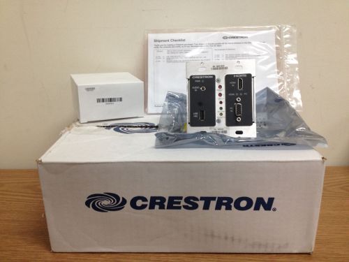 Crestron DM-TX-200-C-2G-B-T  Wall Plate DigitalMedia™ CAT Transmitter BLACK