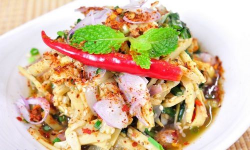 Bamboo Shoot Salad Cook Thai Food Recipes Delicious Easy Authentic Free Shipping