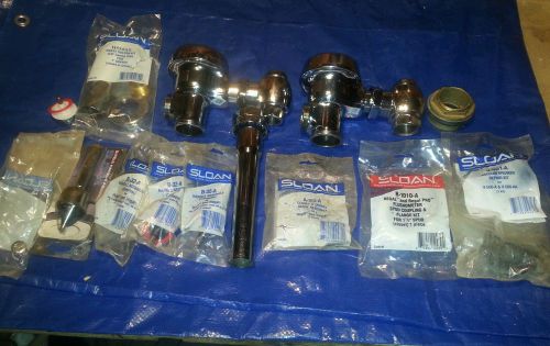 Sloan flushometer valve and parts lot for sale