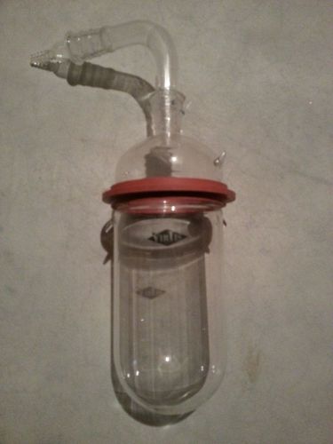 Virtis Glass Self Sealing Heavy Wall Receiver Flask Vacuum Chemistry Lab Bio