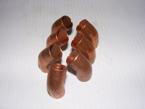 Lot of (7) nibco 5/8&#034; c x c copper 45° elbow 606 for sale