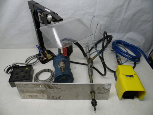 Pneumatically actuated pinning tool w/ spencer franklin vacuum pump for sale