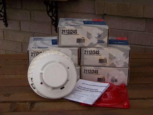 Qty 5) system sensor 2112/24s photo electronic smoke detector for sale