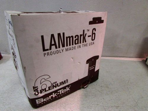 Berk-Tek 10136230 LANmark-6 Category 6 Plenum Cable, 4-Pair, White, 1000 ft. Box