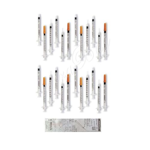 0.5ml Bbraun Sterile Syringe with Fixed Needle 30G x 5/16 / Packs of 3