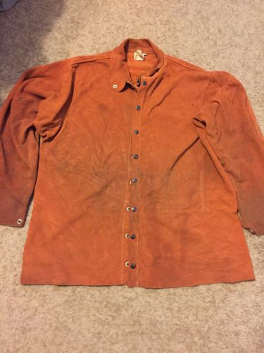Pacific Welding Supply Leather Welding Jacket Size Large