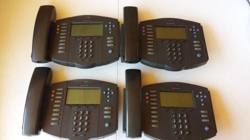 Lot of (4) POLYCOM SOUNDPOINT IP 501 SIP OFFICE PHONE  2201-11501-001