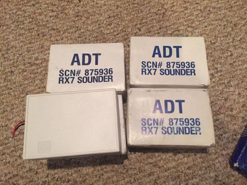 4 ADT RX7 Sounder/Sirens 12Vdc For Alarm Security Systems, NIB