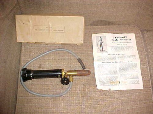 Vintage Frigidaire Halide Freon -12 Leak Detector Piece #12 w/ Manual &amp; Box