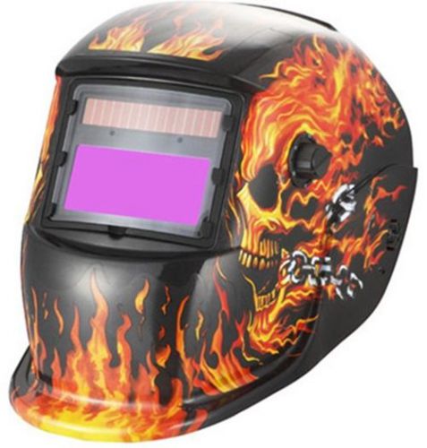 New Solar Auto Darkening Welding Helmet Arc Tig mig certified mask Skull