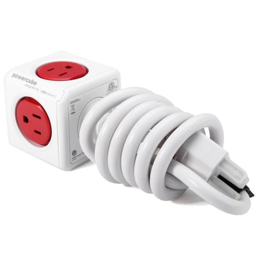 Allocacoc PowerCube Extended Socket  5 Outlets Adapter with 3m Cable -125V 15A
