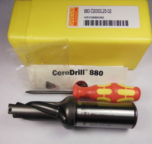 SANDVIK 880-D2000L25-02 Indexable Drill Body 20mm