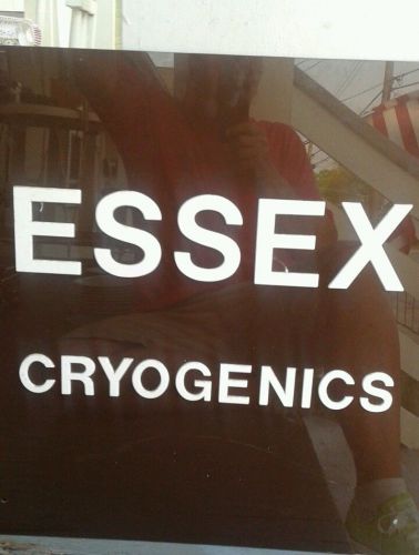 Essex Cryogenics sign  24 x 24&#034; Acrylic medical steam punk fun science