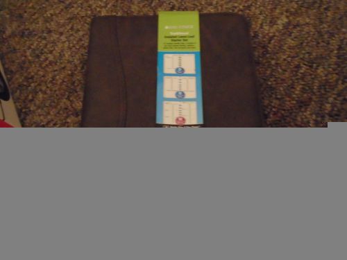 Daytimer Size 3 Day Planner Brown faux Leather 10 1/2&#034; X 8&#034;