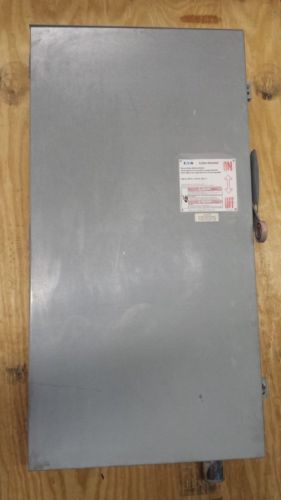 Eaton Cutler Hammer 400 AMP Fusible Safety Switch DH225NRK 240V 3R TR225R Fuses