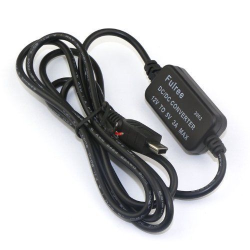 DROK® 5 Pin Mini USB Connectors Adapter 8-20V 12V to 5V/3A Power Converter New