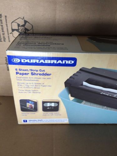 Durabrand 6 Sheet Strip Cut Paper Sherdder / Pre-Owned