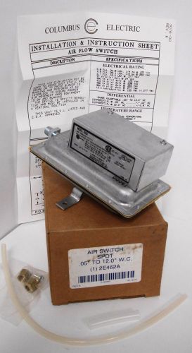 Columbus Electric 2E462A Air Switch GRH3AD RH3A SPDT .05&#034; to 12.0&#034; W.C.