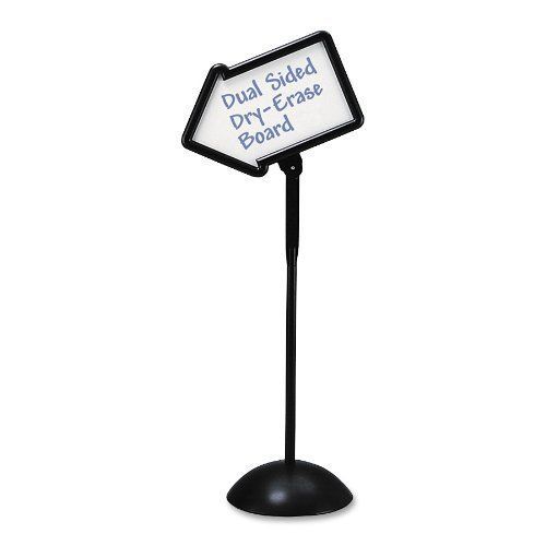 Safco Products Write Way Directional Sign, Black, 4173BL