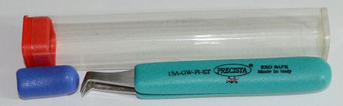 Excelta  15a-gw  tweezers with angulated head with esd safe for sale