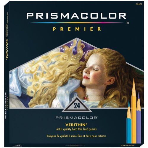 Prismacolor Premier 24 Verithin Colored Pencil Box 2427 Artist Quality QTY