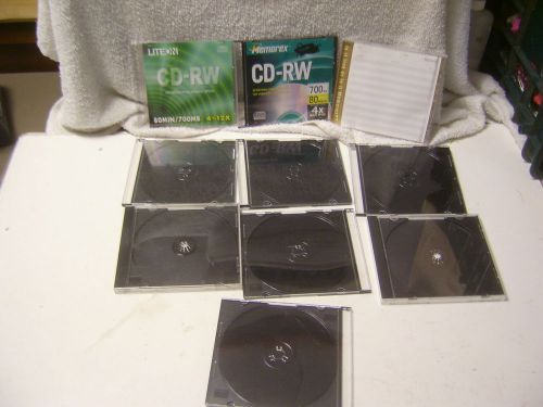 Lot Of 10 Used Single Tray Jewel Cases Holds 1 CD DVD
