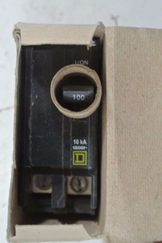 Square d 2 pole 100 amp 120/240 volt circuit breaker cat: qo2100 nib for sale