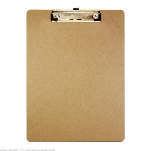 BAZIC Standard Size Hardboard Clipboard with Low Profile Clip 24Pcs 1805-24