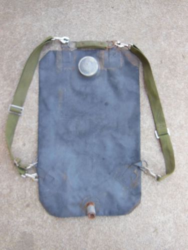 Vintage Firefighting Water Bladder Backpack Backsack Field Gear with adj. Straps