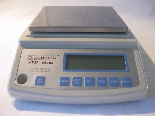 Used DigiWeigh Pro B6002 600g Scale, Works Well, In Good Clean Condition, RS232