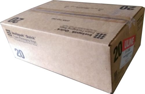 Case of 42 - instapak quick #20 18 x 18 foam in place bags - requires warmer for sale