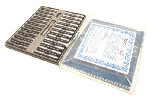 25-PIECE DELTRONIC TP25 .5008&#034; PIN GAGE SET - .0001&#034; STEPS - .4996&#034; to .5020&#034;
