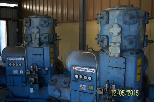 Two ingersoll rand xle air compressors,reciporcating 143-horse power for sale