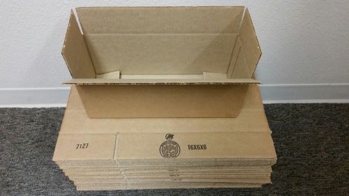 50 16x6x6 Cardboard Shipping Boxes Cartons Packing Moving Mailing Box New - SAVE