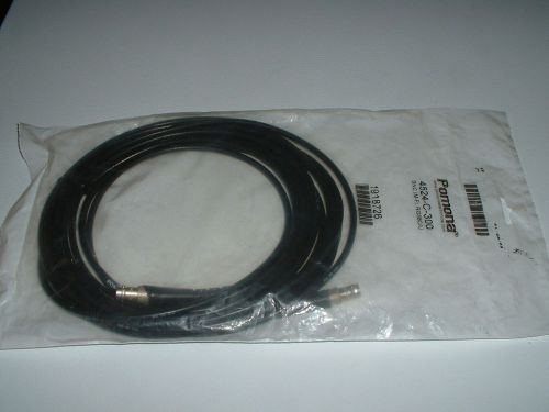 Pomona 4524-C-300 RG58C/U 25 ft. Coaxial Cable Assembly, Female BNC on both ends