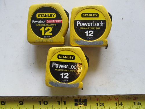 Aircraft tools 3 Stanley 12&#039; tape measures